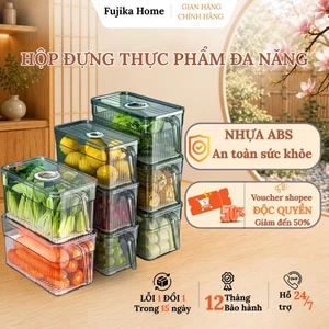 Hộp nhựa đựng thực phẩm có quai, hộp bảo quản thực phẩm tủ lạnh tươi ngon nhựa cao cấp, sang trong