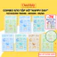 Bộ 5/10 Vở Kẻ Ngang Happy Day Classmate 72/120/200 Trang Bìa Chống Nước, Tập Học Sinh, Vở Ghi Chép Cho Cấp 2, Cấp 3