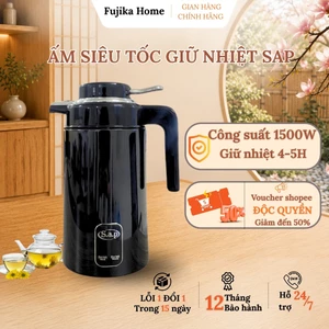 Ấm siêu tốc giữ nhiệt Sap dung tích 3L, công suất lớn 1500W sôi nhanh bảo hành 12 tháng.