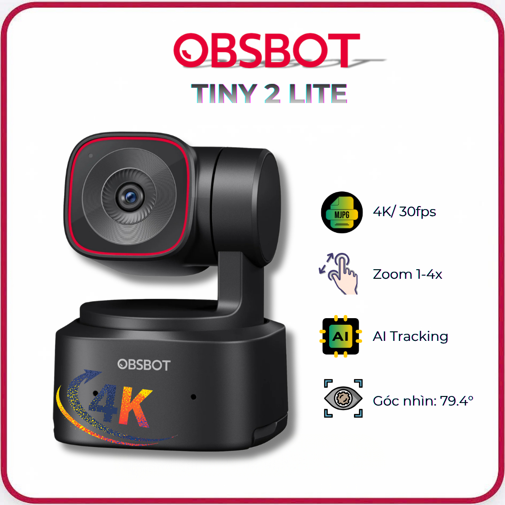 Webcam OBSBOT Tiny 2 Lite
