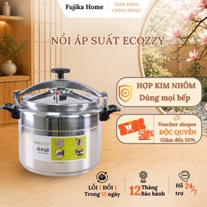 Nồi áp suất bếp từ Ecozzy, nồi nấu bếp từ, bếp ga dung tích 5L-7L nấu hầm siêu nhanh, chống dính