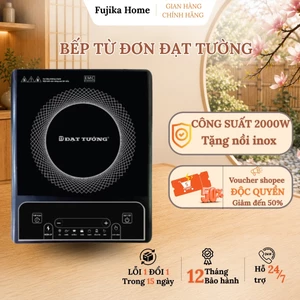 Bếp từ Đạt Tường công suất 2000W tặng kèm nồi Inox, bếp điện 8 chế độ nấu tiết kiệm điện bảo hành12T