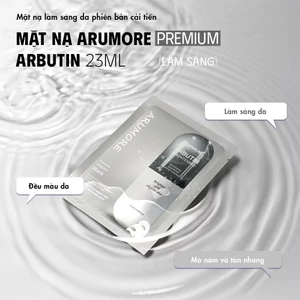 Combo 5-10 miếng Mặt nạ dưỡng da ARUMORE ARBUTIN MASK - hạn 2028 Hàn Quốc dưỡng trắng da IS265
