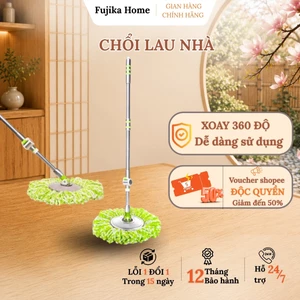 Chổi lau nhà Song Anh SA333 Xoay 360 độ, cán dài 1.35m khóa trợ lực siêu bền, dễ dàng tháo lắp