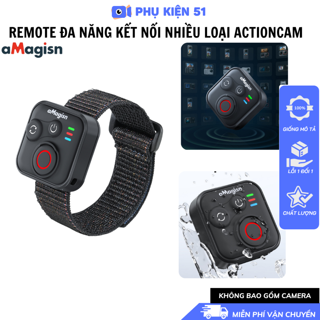 Remote aMagisn đa năng kết nối Gopro Insta360 DJI điều khiển từ xa