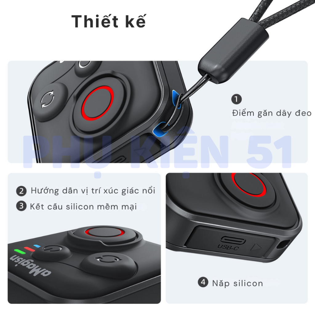 Remote aMagisn đa năng kết nối Gopro Insta360 DJI điều khiển từ xa | BigBuy360 - bigbuy360.vn