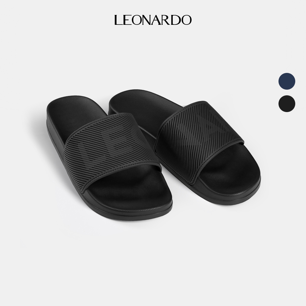 Dép Nam Leonardo quai PVC chống nước đế cao su êm nhẹ bền bỉ không gây mùi thời trang unisex - Dép Ryder