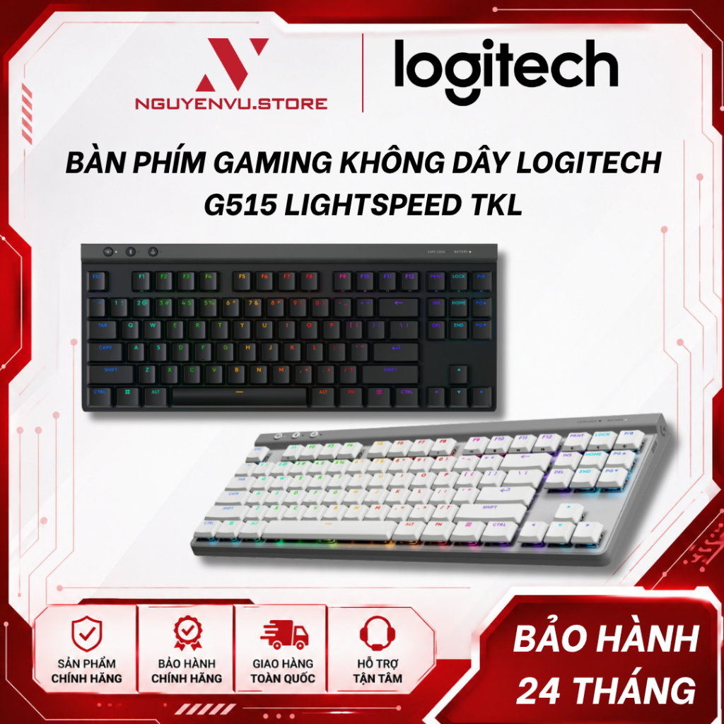Bàn Phím Gaming Không Dây Logitech G515 LightSpeed TKL - Hàng Chính Hãng | BigBuy360 - bigbuy360.vn