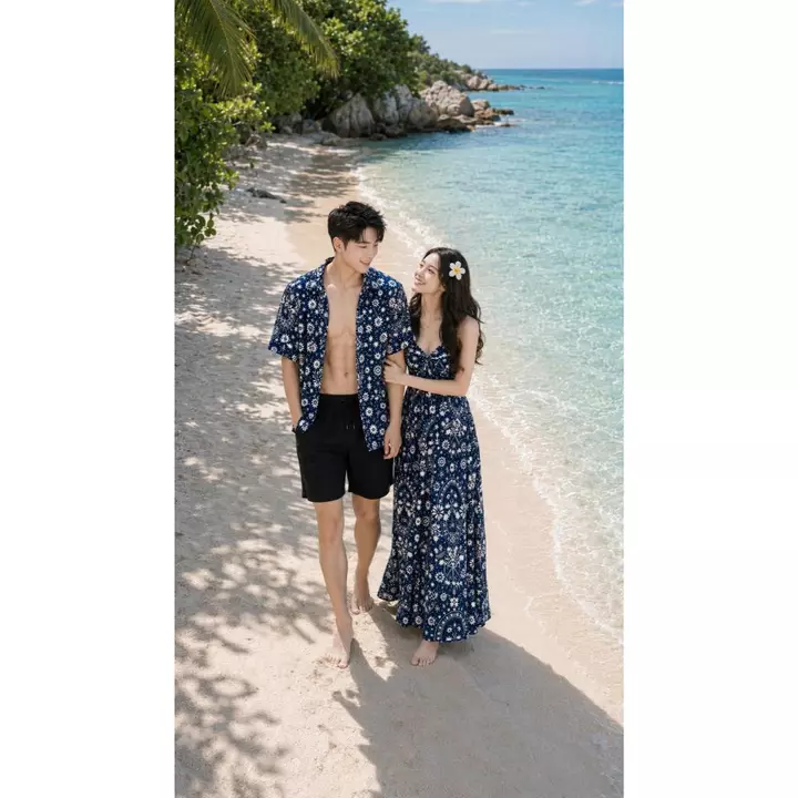 Đồ đôi đi biển nam nữ, áo đôi đi biển, set đôi đi biển đẹp chụp hình cưới phong cách trẻ trẻ trung couple shop – 7
