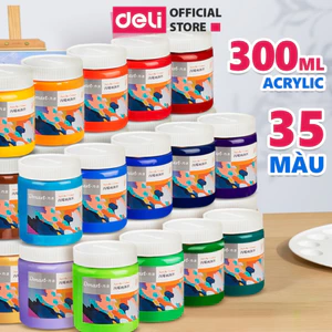 Acrylic 3D Dmast 300ml Cao Cấp Deli - Vẽ Trên Mọi Chất Liệu, Chất Mịn Custom Chuyên Nghiệp