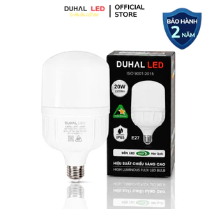 Bóng đèn LED Duhal 10W 20W 30W 40W 50W 60W BULD trụ, siêu sáng chống nước tiết kiệm điện Duhal - KLB