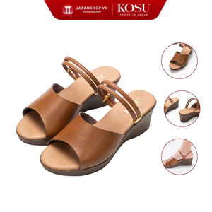 Sandal nữ đế xuồng KOSU cao 6cm siêu êm, nhẹ, chống trơn trượt K-23332 chính hãng Nhật Bản