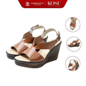Sandal nữ đế xuồng cao 9cm KOSU K-24020 siêu êm, nhẹ, chống thấm nước, trơn trượt chính hãng