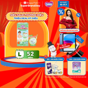 Tã Quần Xua Muỗi Bobby Antimos – Hàng rào Sả tự nhiên Bye Muỗi 8H - M52/L50+2/XL48+4/XXL46+6