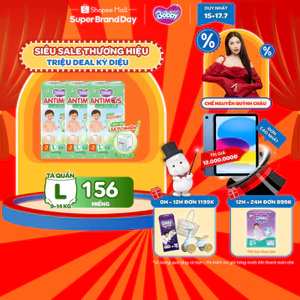 - [MỚI] Combo 3 tã Quần Xua Muỗi Bobby Antimos – Hàng rào Sả tự nhiên Bye Muỗi 8H - M52/L50+2/XL48+4/XXL46+6