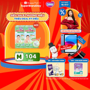 Combo 2 tã Quần Xua Muỗi Bobby Antimos – Hàng rào Sả tự nhiên Bye Muỗi 8H - M52/L50+2/XL48+4/XXL46+6