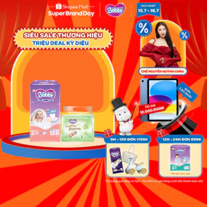 Combo sơ sinh êm ái: Miếng lót sơ sinh Bobby Newborn 1-108 miếng & 03 Gói Khăn ướt Bobby Newborn Premium 50 miếng/gói