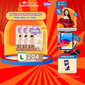 Combo 3 gói tã quần cao cấp Bobby Organic chăm sóc dịu nhẹ từ thiên nhiên M72+8/L60+8/XL56+8/XXL54+6