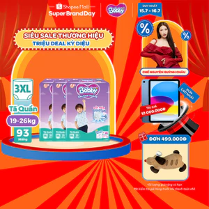 Combo 3 gói tã quần Bobby Siêu Khô Thoáng 3XL31/3XL24/4XL23/5XL22