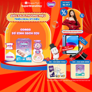Combo sơ sinh sạch dịu: Tã dán sơ sinh Bobby NB70 (XS70) & Bọt tắm gội em bé Nature Care - Soft Care 200ml