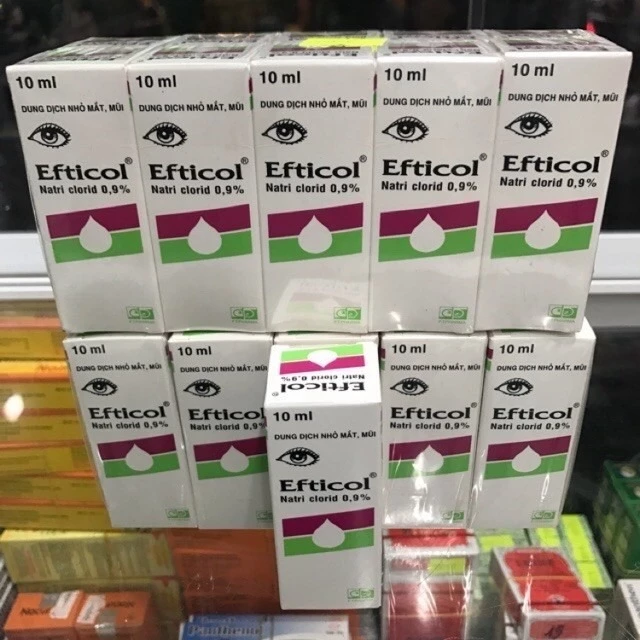 Lốc 10 chai nước muối sinh lý efticol