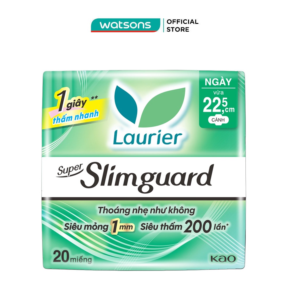 Băng Vệ Sinh Laurier Siêu Mỏng Bảo Vệ 22Cm 20 Miếng
