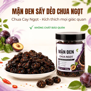 Ô Mai Mận Đen VIEFRUIT Sấy Dẻo Chua Ngọt Quả To Mềm Dẻo Đậm Vị 200g 500g 1kg