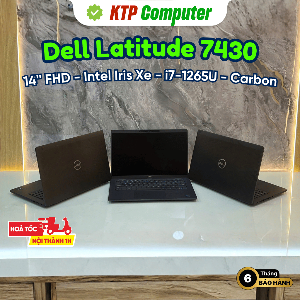 Dell Latitude 7430 Carbon (Core i7-1265U | RAM 16GB | SSD 256GB/512GB/1TB | Intel Iris Xe | 14" FHD) | BigBuy360 - bigbuy360.vn