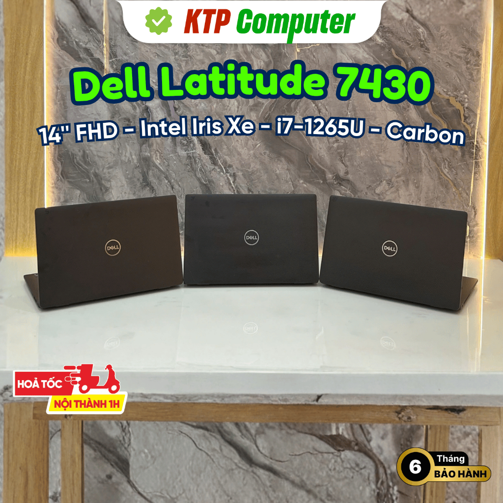 Dell Latitude 7430 Carbon (Core i7-1265U | RAM 16GB | SSD 256GB/512GB/1TB | Intel Iris Xe | 14" FHD) | BigBuy360 - bigbuy360.vn