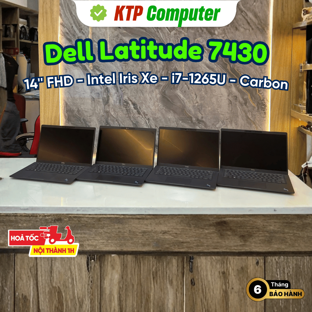 Dell Latitude 7430 Carbon (Core i7-1265U | RAM 16GB | SSD 256GB/512GB/1TB | Intel Iris Xe | 14" FHD) | BigBuy360 - bigbuy360.vn