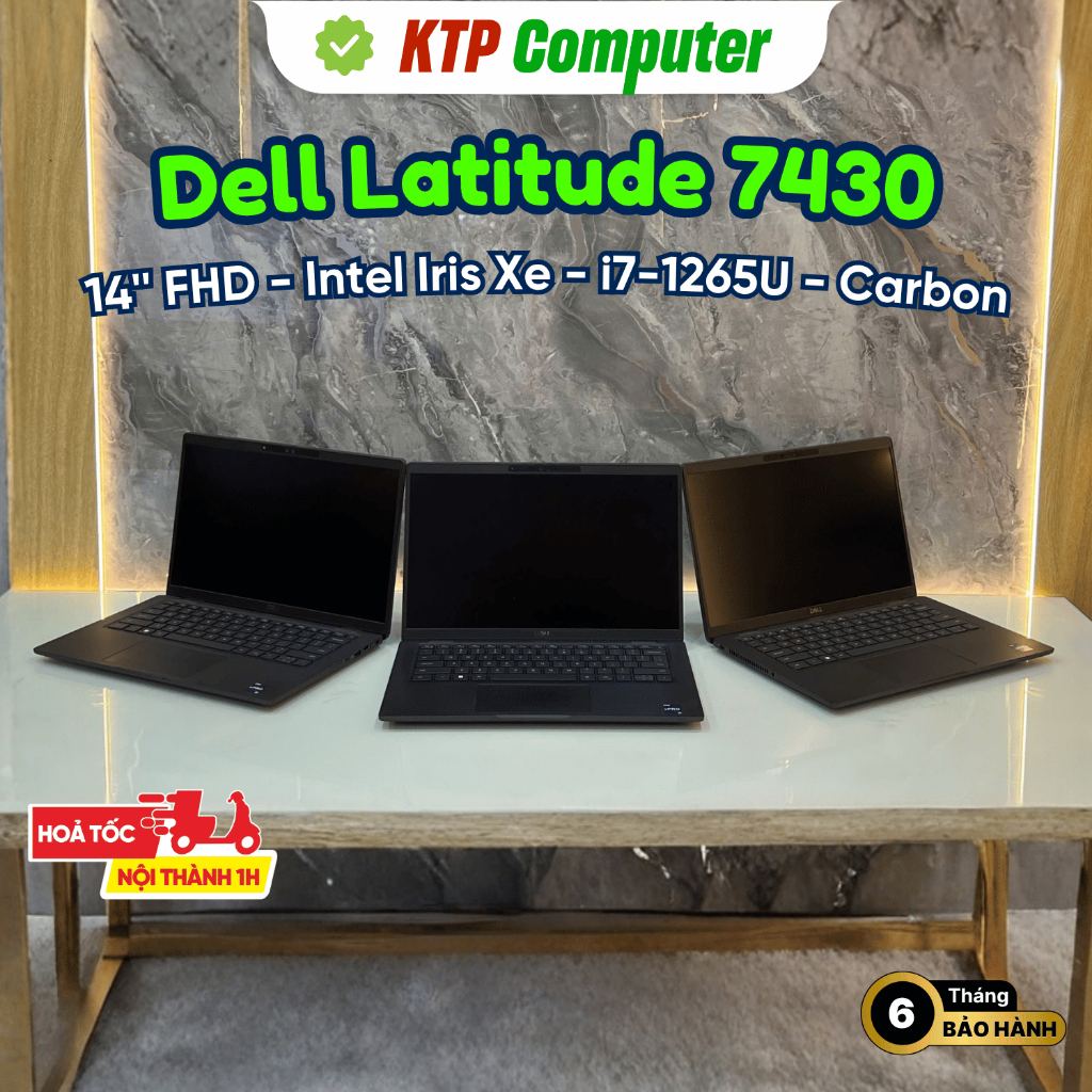 Dell Latitude 7430 Carbon (Core i7-1265U | RAM 16GB | SSD 256GB/512GB/1TB | Intel Iris Xe | 14" FHD) | BigBuy360 - bigbuy360.vn