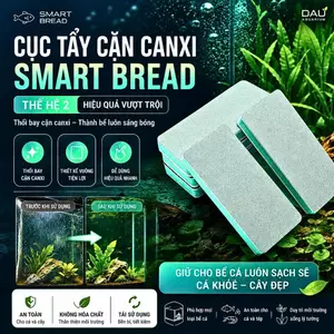Cục tẩy cặn canxi bể cá Smart Bread - Xử lí cặn canxi bám kính nhanh, hiệu quả.