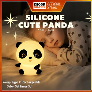 Đèn ngủ gấu trúc để bàn, hẹn giờ 30p, ánh sáng dịu, decor phòng ngủ, quà tặng sinh nhật ý nghĩa