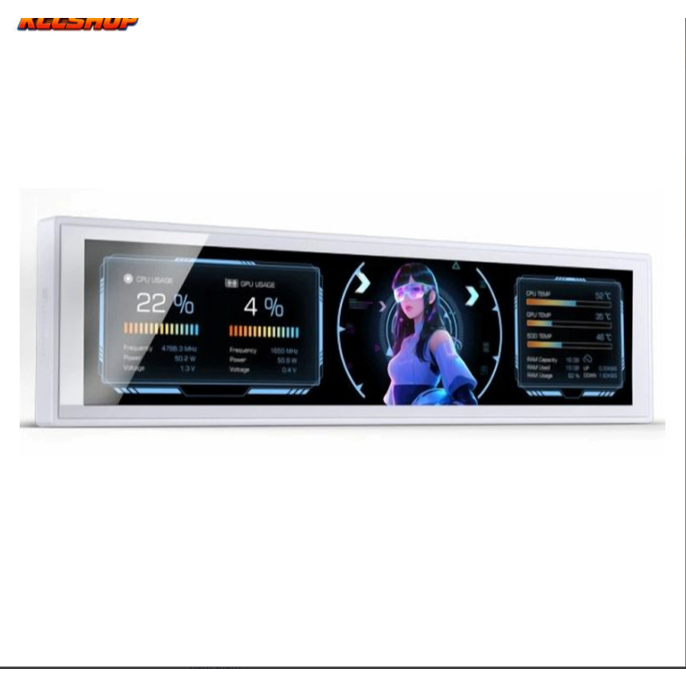 MÀN HÌNH PHỤ JONSBO DS916 (9.16 inch, độ phân giải 460 x 1920) bảo hành 2 năm | BigBuy360 - bigbuy360.vn