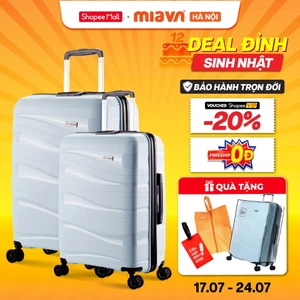 Combo 2 Vali Kéo MIA Pisani LANI - Size 20/24/28 Nhựa PP Siêu Bền, Hạn Chế Bể Vỡ - Bảo Hành Trọn Đời