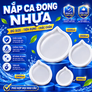 Nắp Ca Đong Nhựa Đủ Size Tiện Dụng Chất Liệu Cứng Cáp Chống Rò Rỉ, Để Thay Thế Nắp Hỏng
