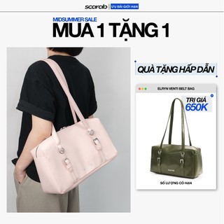 Túi xách đeo vai SCARAB ELRYN BELT VENTI PINK thời trang nam nữ đựng iPad 11 inch, điện thoại, ví, đồ trang điểm