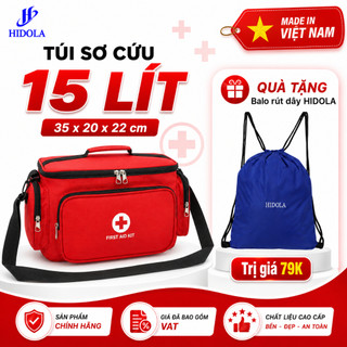 Túi Y Tế 15L Túi Y Tế Cứu Thương Giữ Nhiệt HIDOLA Có Quai Xách Tiện Lợi, Túi Sơ Cứu Y Tế, 9124