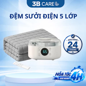 Đệm điện sưởi ấm 3B Care N27 làm ấm bằng nước không dây dẫn điện, đệm sưởi điện an toàn bằng nước nóng chạy tuần hoàn