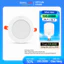 Đèn LED âm trần Duhal 7W 9W 12W 15W mặt tròn, nguồn liền ánh sáng trắng/vàng/trung tính Duhal - KDPT