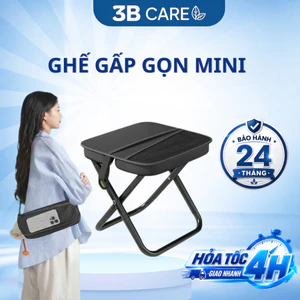 Ghế Gấp Gọn Đeo Chéo 3BCARE Cao Cấp - Thiết Kế 2 Trong 1 Tích Hợp Túi Đựng, Chịu Tải 120kg Tiện Lợi Câu Cá, Dã Ngoại