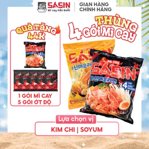 Mì Cay Sasin (Thùng 4 gói)_(Chọn vị)
