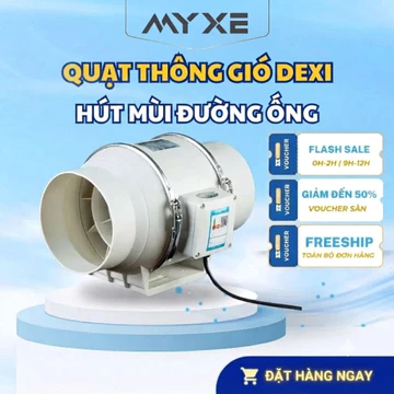 Quạt Thông Gió MYXE 💎Dây Đồng💎 Quạt Hút Mùi Đường Ống Đa Năng Hiệu Suất Cao Quạt Hút Gió Không Ồn