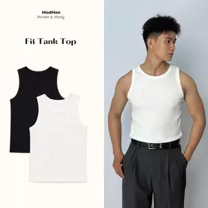 Áo Thun Ba Lỗ Nam Cotton 4 Chiều Co Giãn Form Regular Fit Mặc Trong Mặc Ngoài Thấm Hút Mồ Hôi Basic Fit Tank Top MODMEN