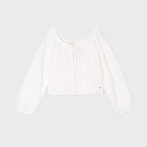 Áo Kiểu Nữ WHO.A.U Slim Fit Pintuck Blouse_WHBLGB832F