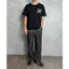 Áo Thun Nam Cotton 4 Chiều Form Rộng Thêu Nổi Phối Viền Cổ Tay Đơn Giản Lazy Saturday Tee MODMEN
