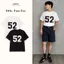 Áo Thun Nam Cotton Form Oversize Họa Tiết Thêu Nổi Phong Cách Hàn Quốc Fifty-Two Tee MODMEN