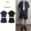 Đồ Bộ Nam ModMen - Set Jean Nam Áo Sơ Mi Tay Ngắn Và Quần Short Denim Form Rộng Hàn Quốc Urban Denim Set Cao Cấp
