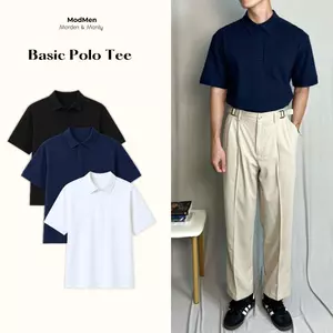 Áo Polo Nam Cotton Cá Sấu Form Cổ Đứng Cao Cấp Basic Polo Tee Thanh Lịch Dễ Phối Đồ