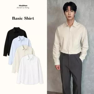 Tổng hợp áo sơ mi nam phối túi đơn giản form rộng phong cách Hàn Quốc Basic Pocket Shirt ModMen